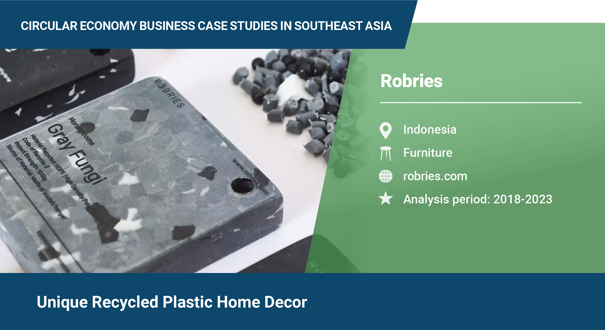 Unique recycled plastic home decor