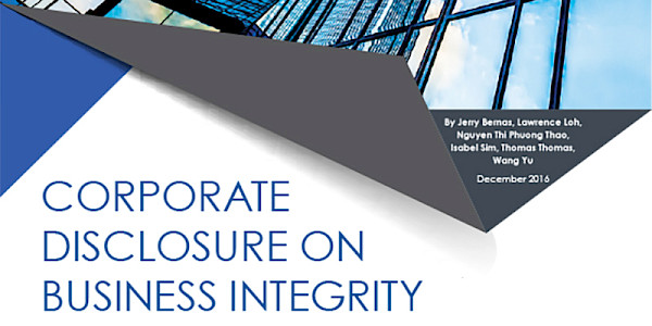 Corporate Disclosure on Business Integrity in ASEAN 2016