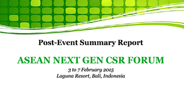 ASEAN Next Gen CSR Forum 2015