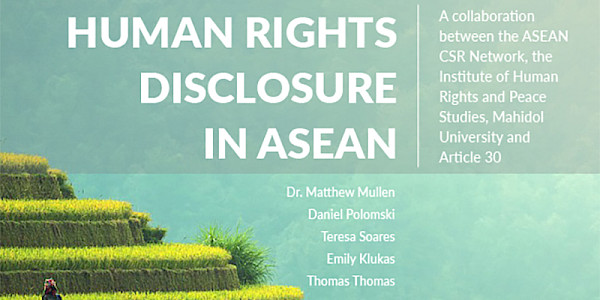 Human Rights Disclosure in ASEAN 2019