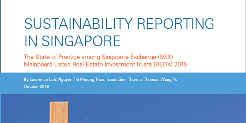 The State of Practice among Singapore Exchange (SGX) Mainboard Listed Real Estate Investment Trusts (REITs) 2015