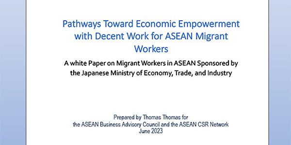 Pathways Toward Economic Empowerment with Decent Work for ASEAN Migrant Workers