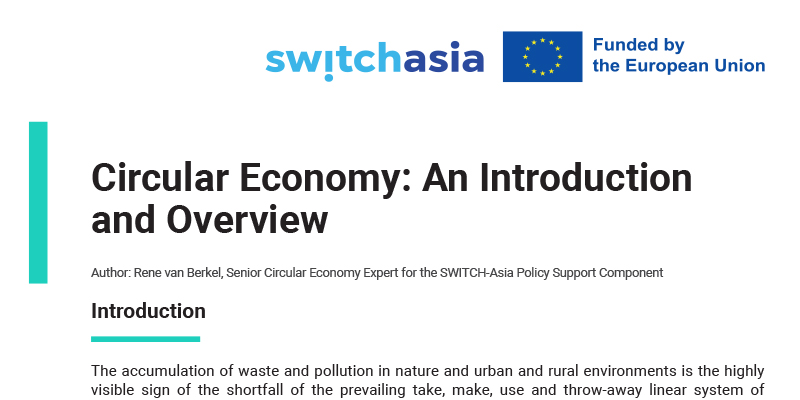 Circular Economy: An Introduction and Overview